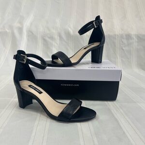 Nine West Black Sandals 6.5